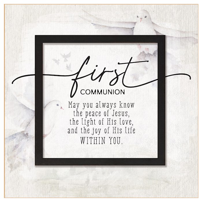 First Communion Plaque